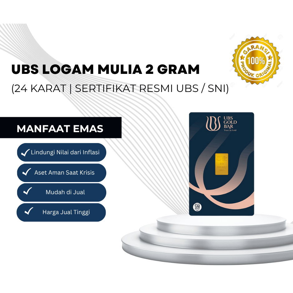 UBS Logam Mulia 2 Gram Original