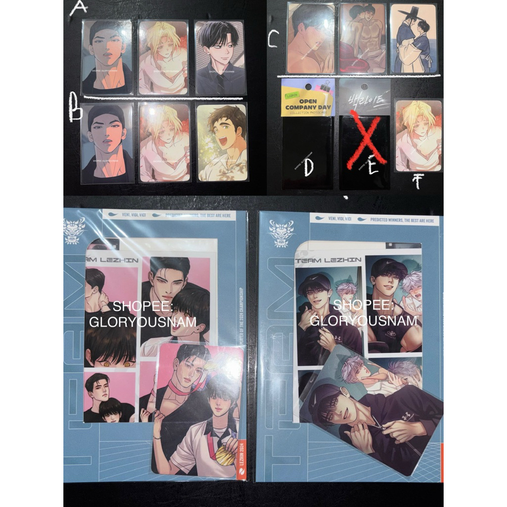 [READY STOCK] RPC POTN, PEARL BOY, BACKLIGHT, 4CUT TEAM LEZHIN PEARL BOY