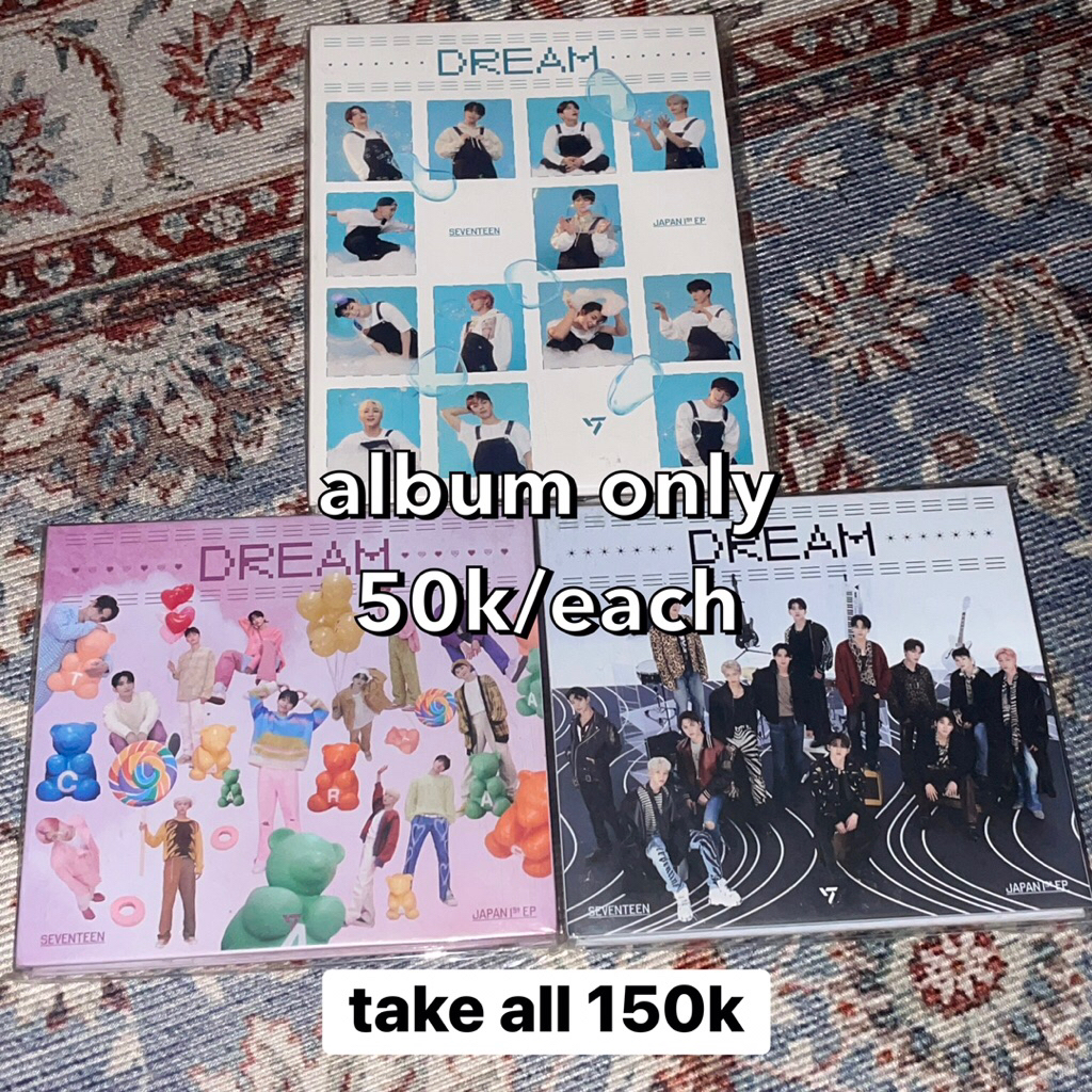 Album Only Seventeen FML Carat Version Jeonghan Dream Japan Lim A Lim C