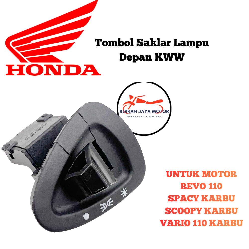 35150-KWW-A01 Tombol Saklar Lampu Depan KWW Honda Revo 110 Spacy Karbu Scoopy Karbu Vario 110 Karbu