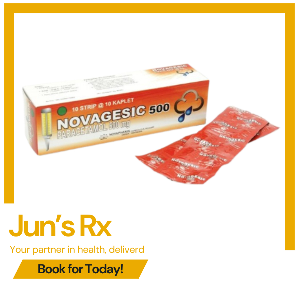 Novagesic Strip 10 Tablet | Paracetamol 500 mg