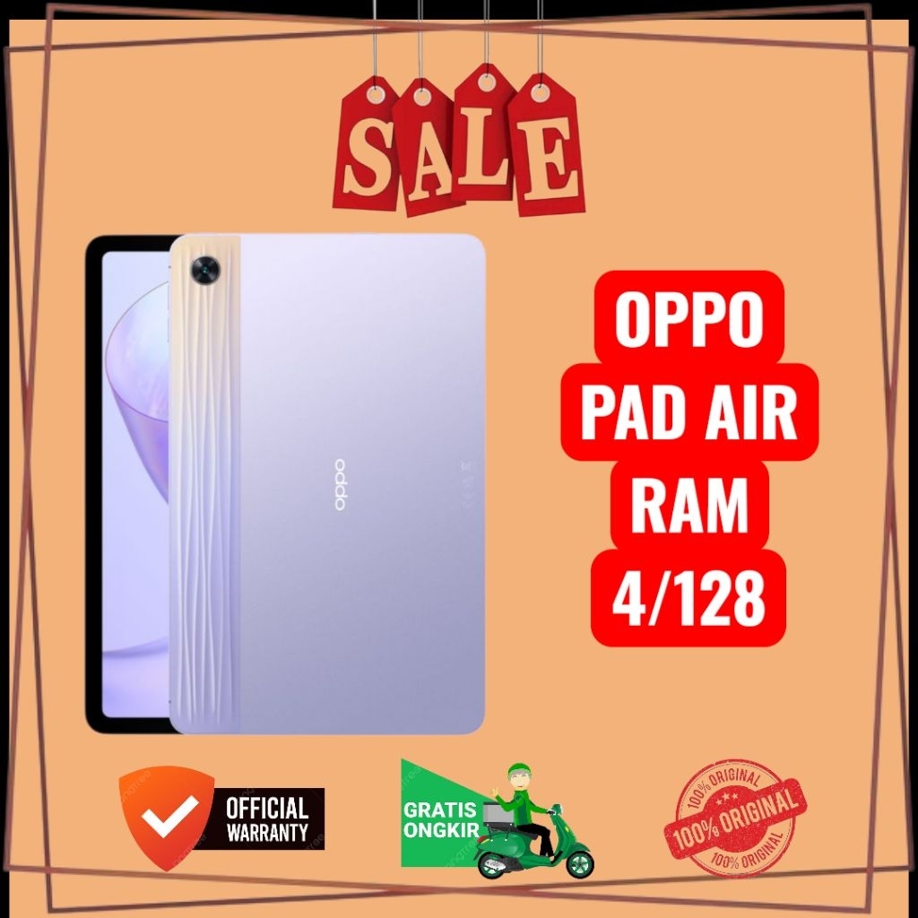 TABLET OPPO PAD AIR RAM 4/128 GARANSI RESMI SELURUH INDONESIA