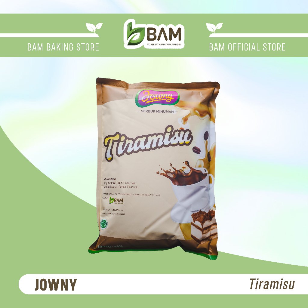 JOWNY TIRAMISU 1KG  minuman bubuk (premix) minuman instan