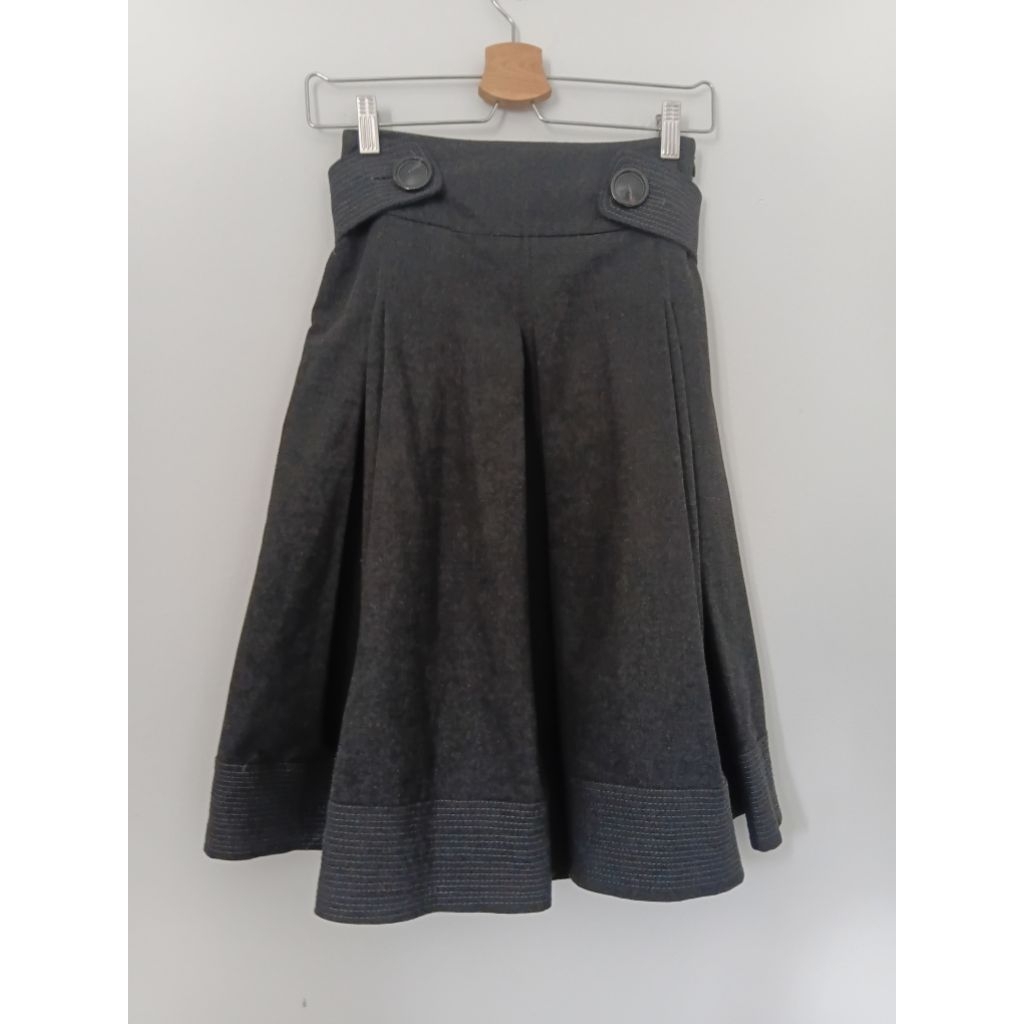 Zara Woman Women's Pleated Black Skirt:Sz:S