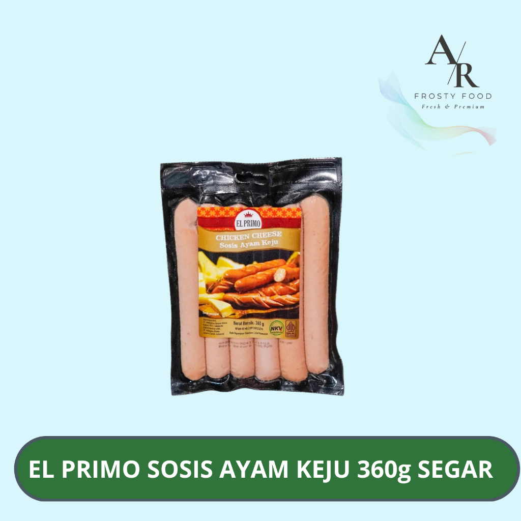 El Primo Chicken Cheese 360gr / El Primo Sosis Ayam Keju