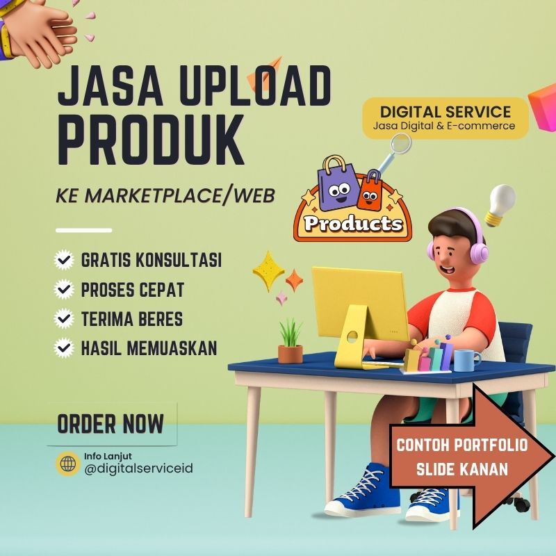 Jasa Upload Produk ke Marketplace/Web