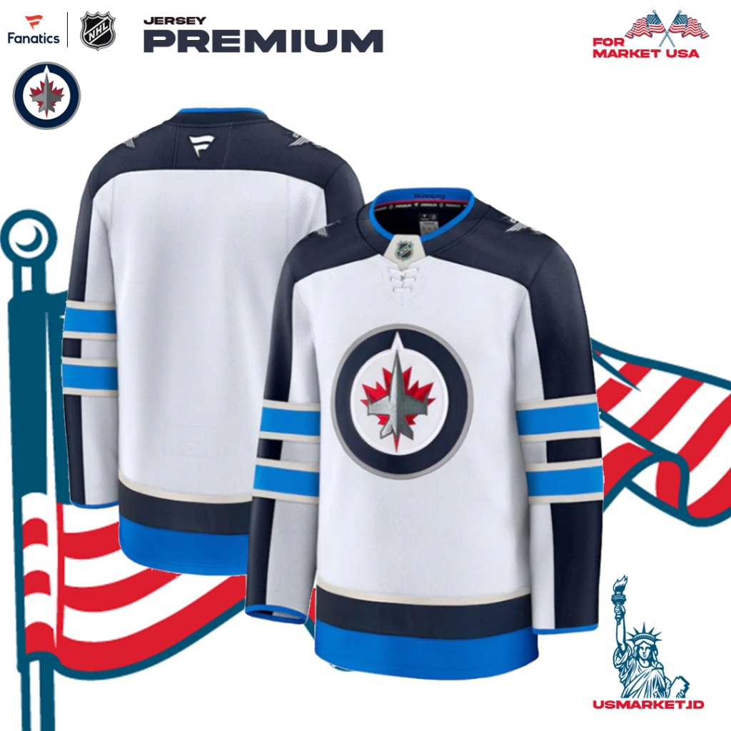 Kaos Jersey Fanatics Hockey NHL Winnipeg Jets Fanatics Premium Jersey Men