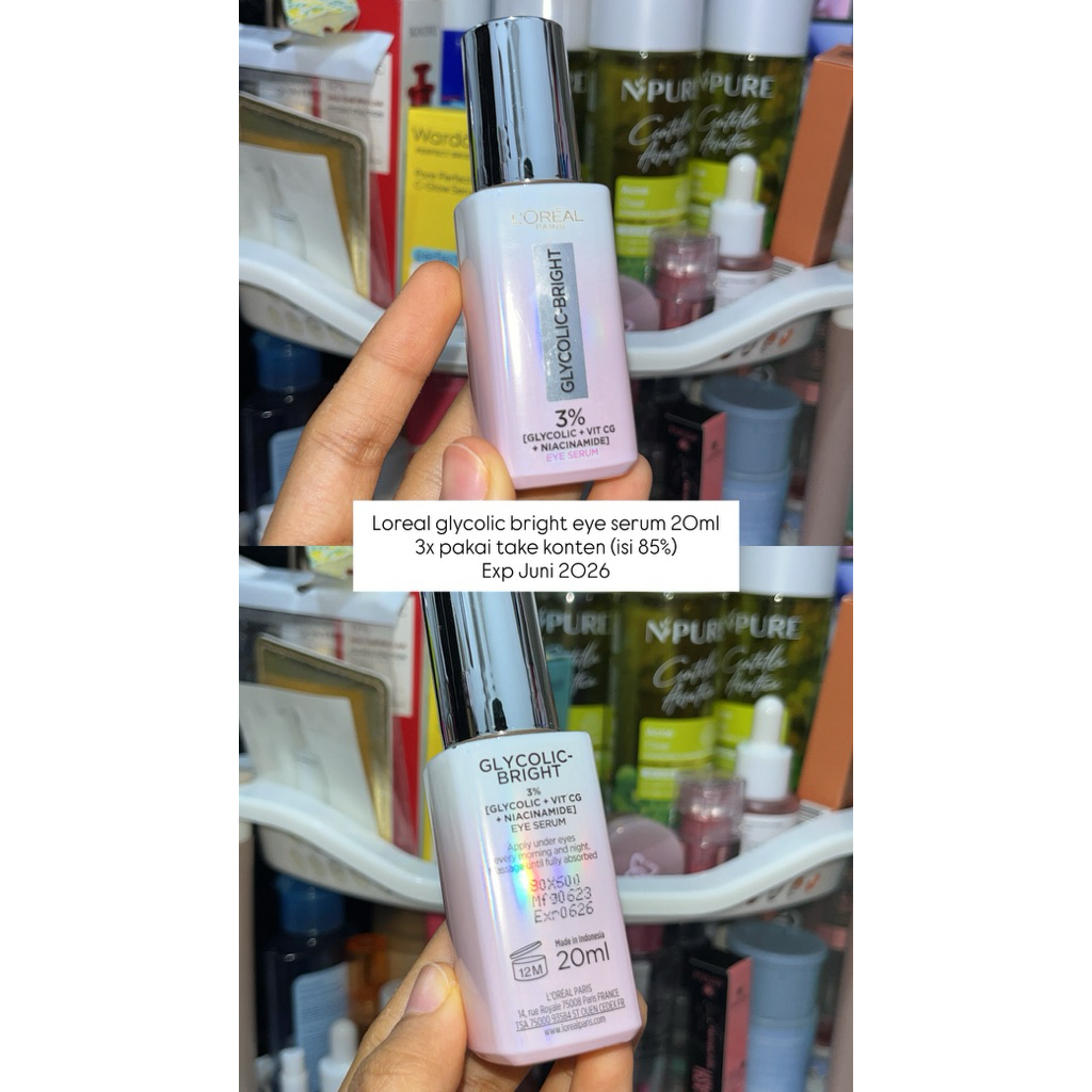 loreal glycolic eye serum