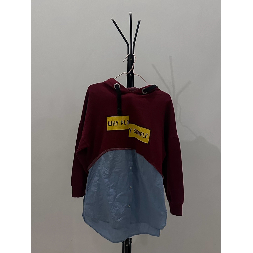 [Preloved] Hoodie Dress Zara Big Size Oversize Top