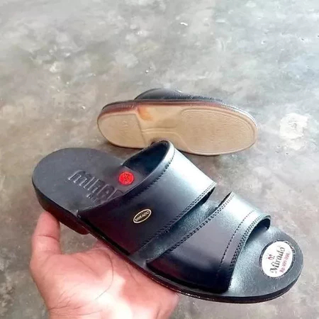 Sandal Termurah Sandal Pria Mirado Hitam Kulit Asli Original / Sandal Mirado Pria Original