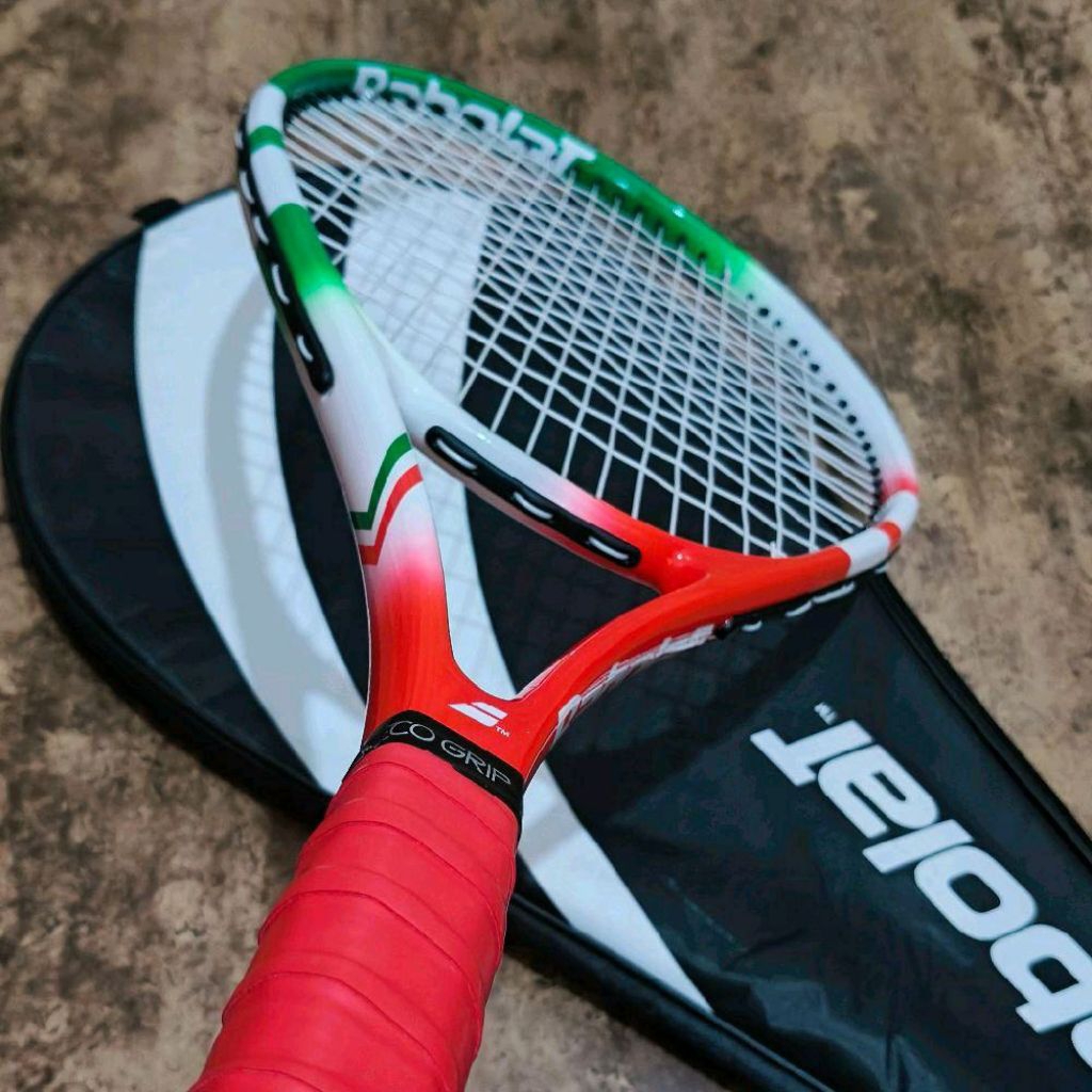 Raket tenis lapangan  buat pemula  free grip siap pakai