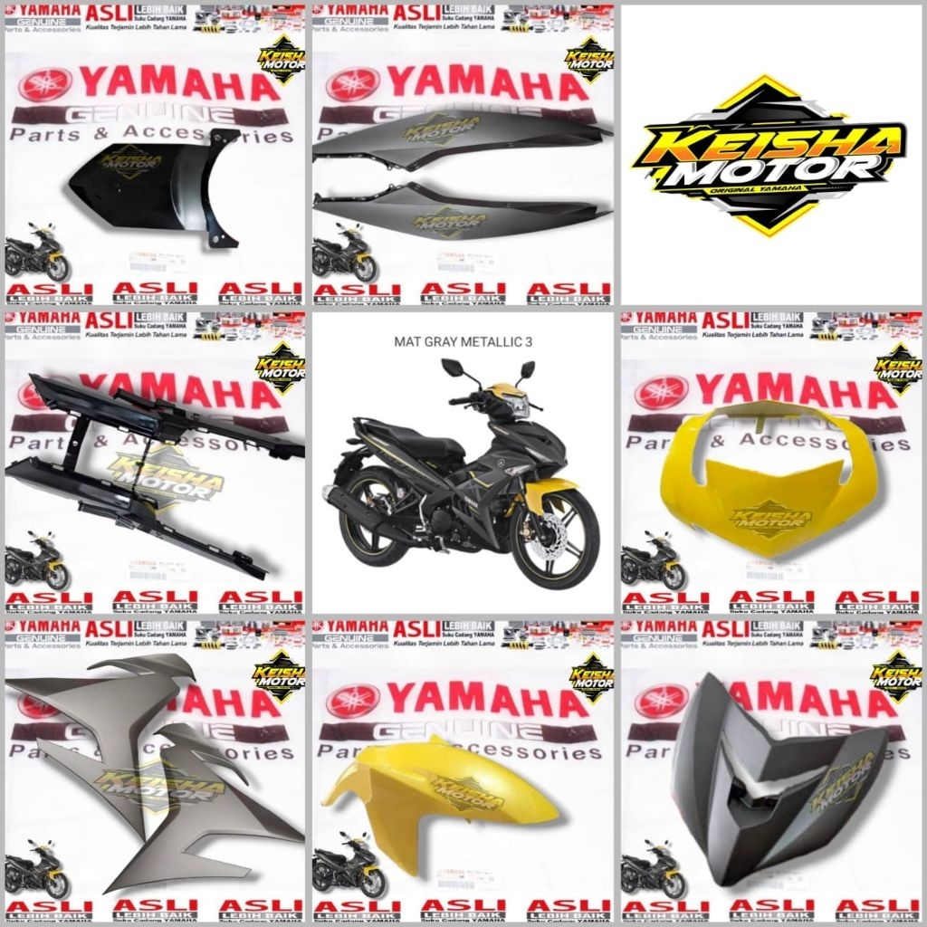 Body-body halus satuan JUPITER MX KING 150 Kuning/Abu" Original yamaha