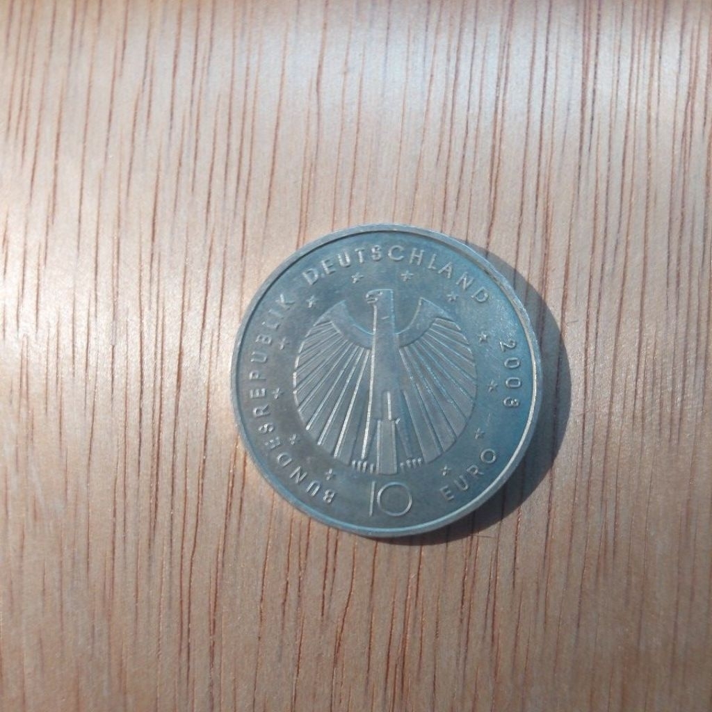 koin perak 10 eurojerman asli