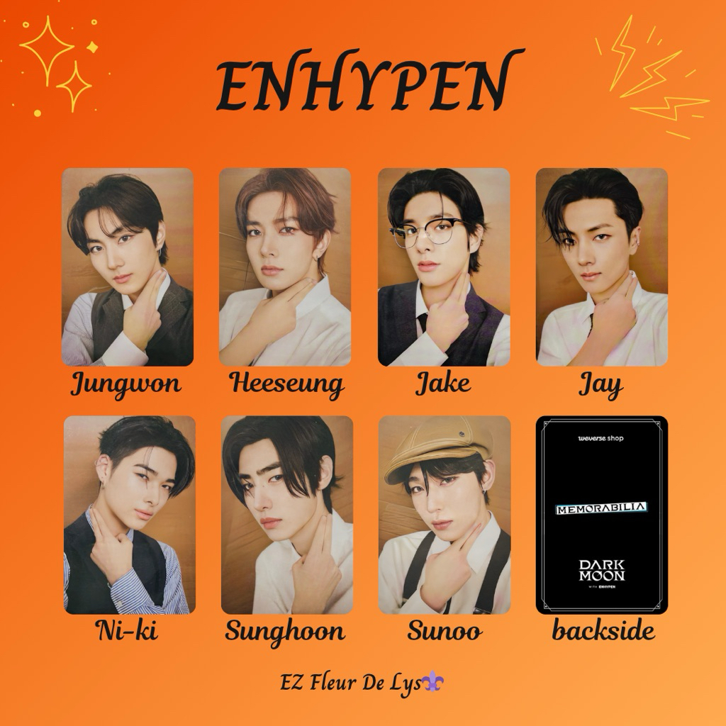 replika pc unofficial ENHYPEN Dark Moon JUNGWON HEESEUNG JAKE JAY NIKI SUNGHOON SUNOO
