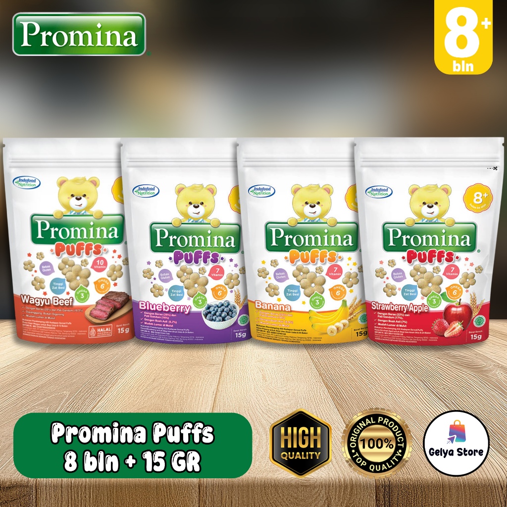 Promina Puffs Snack Bayi 8+ Bulan | Cemilan Bayi