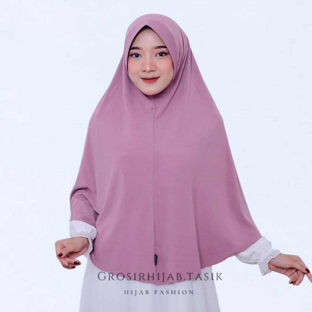 CHR HIJAB KERUDUNG POLOS JERSEY SUPER WARNA LAVENDER ORIGINAL