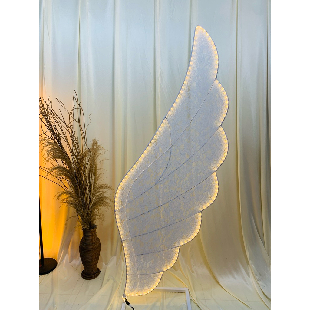 STANDING LAMPU SAYAP JUMBO 210cm, STANDING LAMPU, STANDING LAMPU HIAS, STANDING DEKORASI, STANDING P
