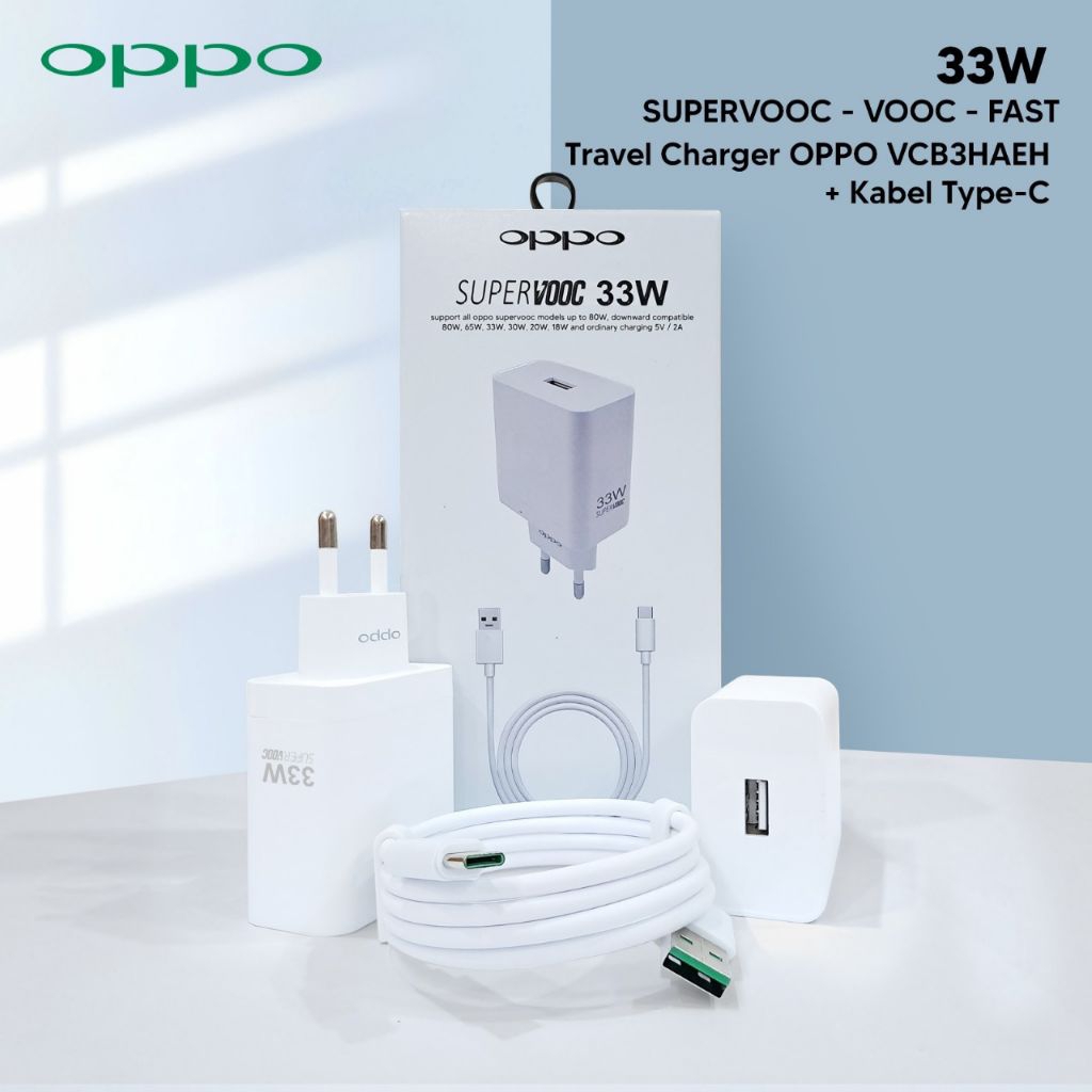 CHARGER CASAN OPPO A9 2020 A92 A74 SUPER VOOC TIPE C 33W ORIGINAL
