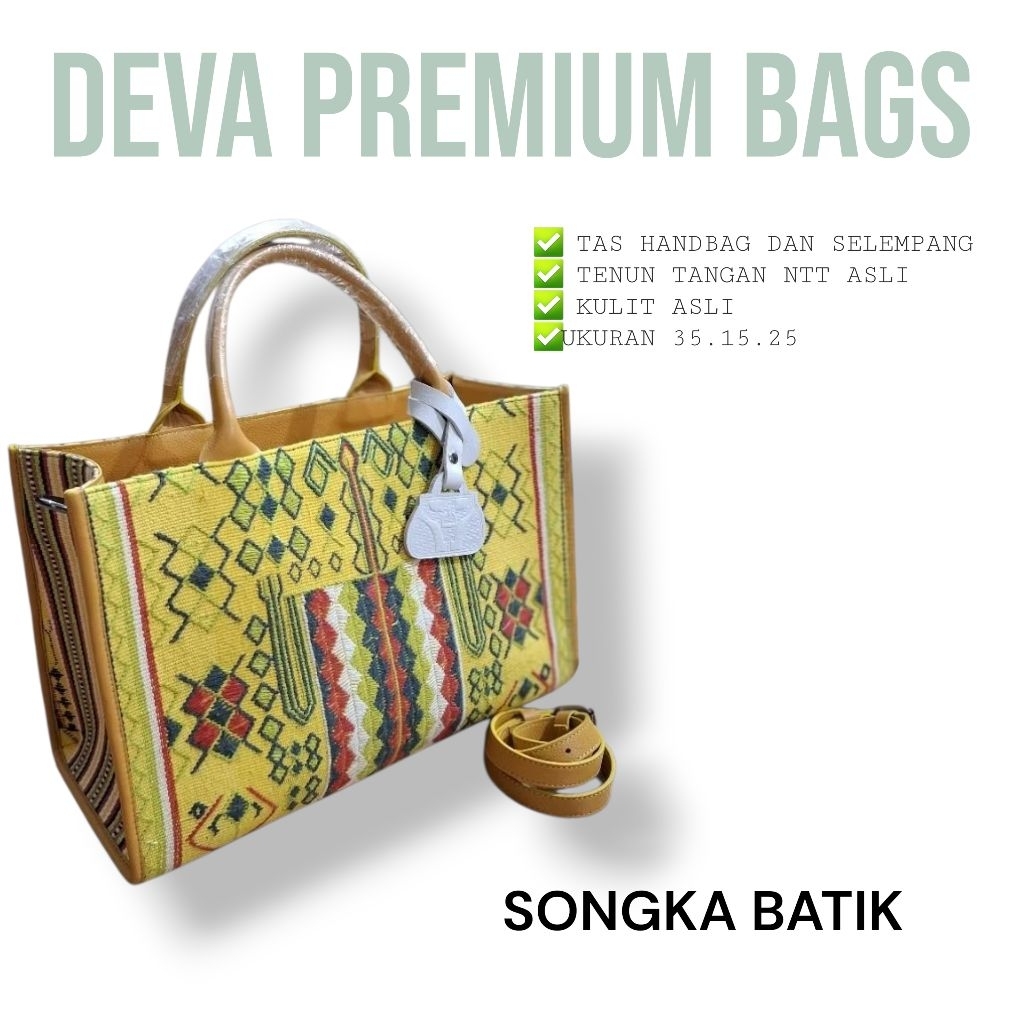 TAS TENUN NTT HANDBAG SELEMPANG PREMIUM TENUN SUMBA NTT DEVA BAGS