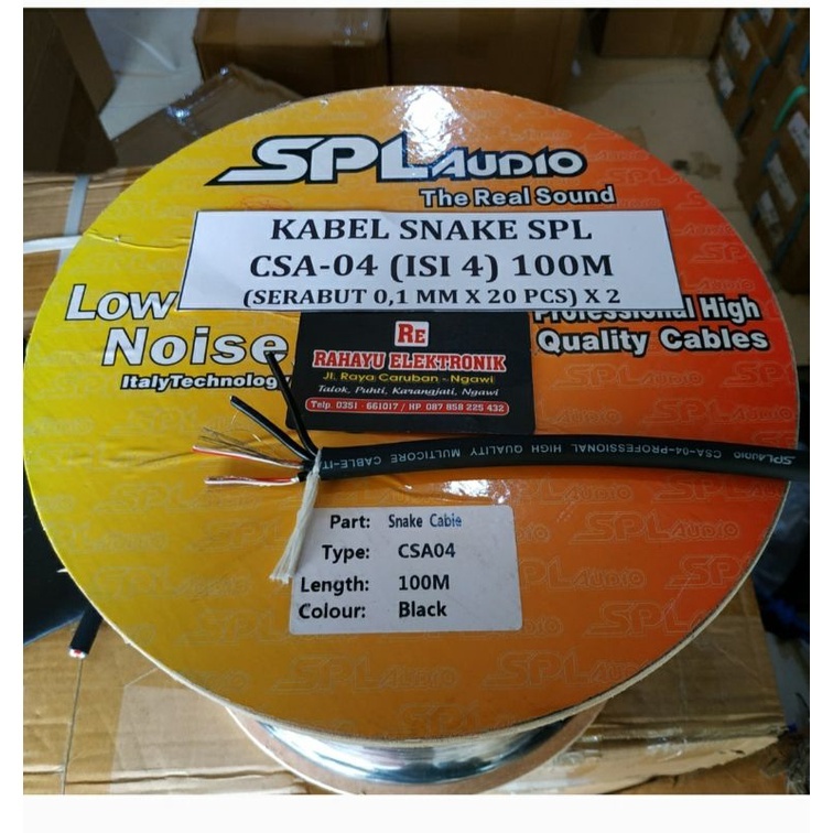 KABEL SNAKE SPL AUDIO CSA - 04 100 METER (ISI 4)
