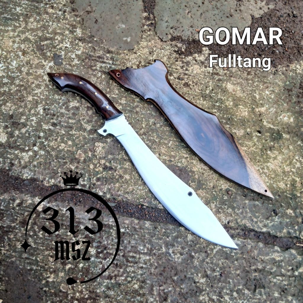 GOMAR fulltang berkebun golok tebal lebar kerja berkebun
