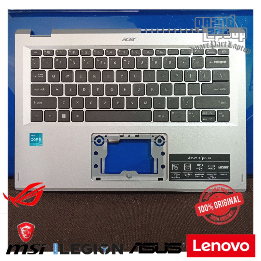 keyboard dan frame Acer Aspire 3 spin 14 A3SP14