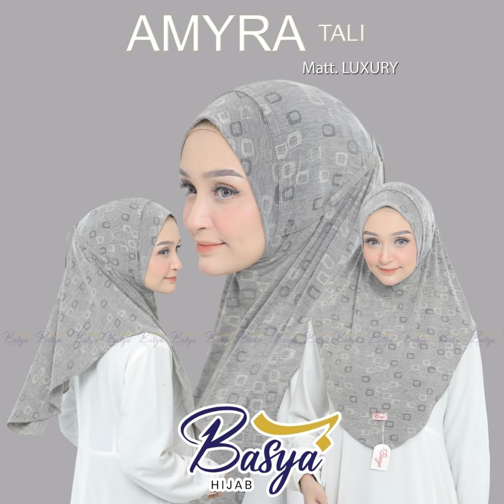[BASYA] AMYRA TALI•hijab instan malay tali knit•jilbab knit motif•kerudung instan motif•bergo malay 