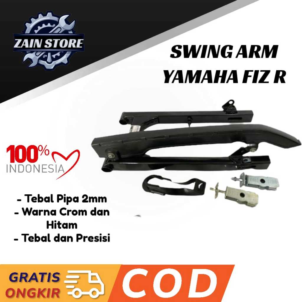 Yamaha Swing Arm Arem Lengan Ayun Fiz R F1Z R Vega Force 1 Crypton Fullset Kualitas Ori Hitam Tebal 