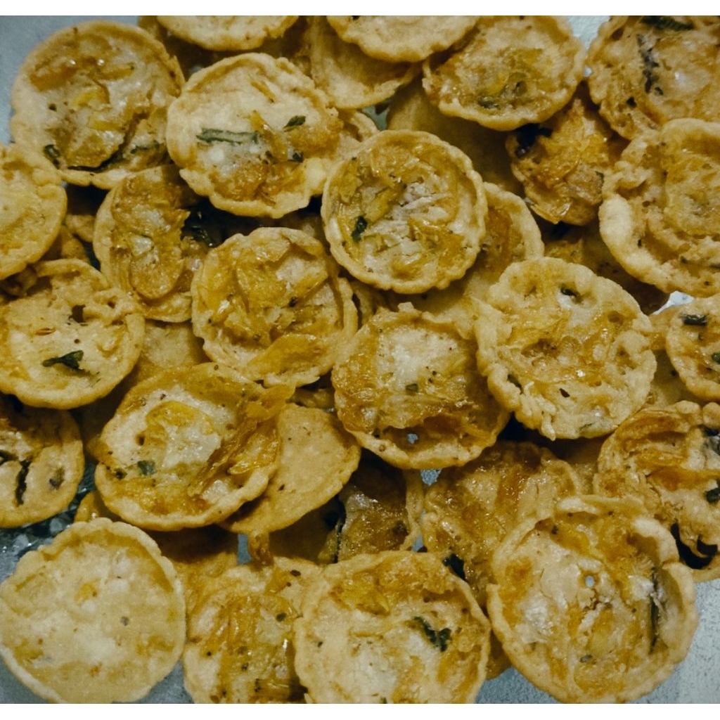 Peyek/Rempeyek udang rebon mini renyah tabung 500ml