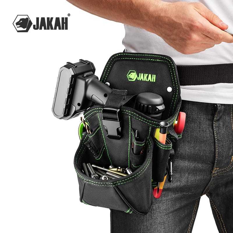 Tas Pinggang Tukang Bor Multifungsi Premium | Tool Pouch Teknisi Heavy Duty
