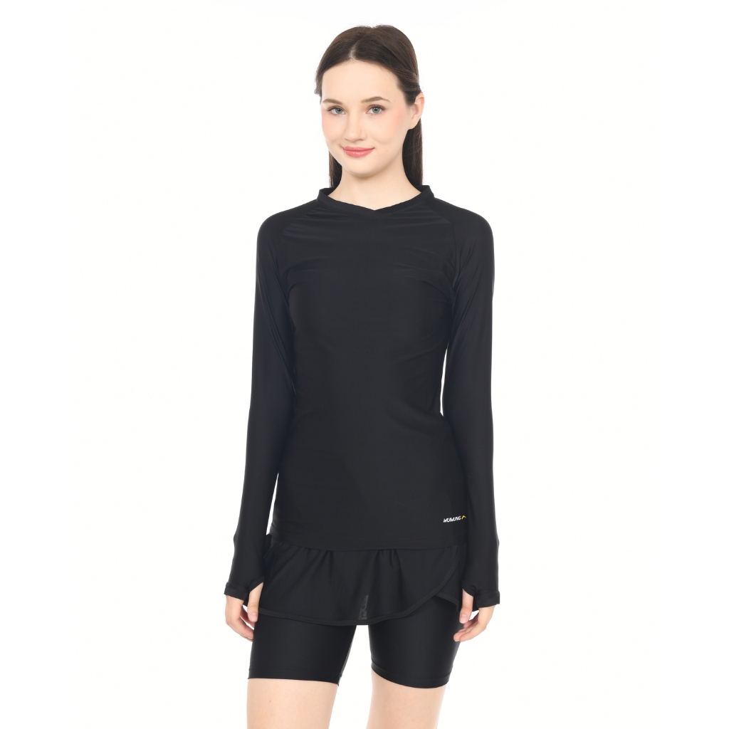 Manset Baselayer Womens Sports Longsleeve Premium Spandex Lycra Stretch