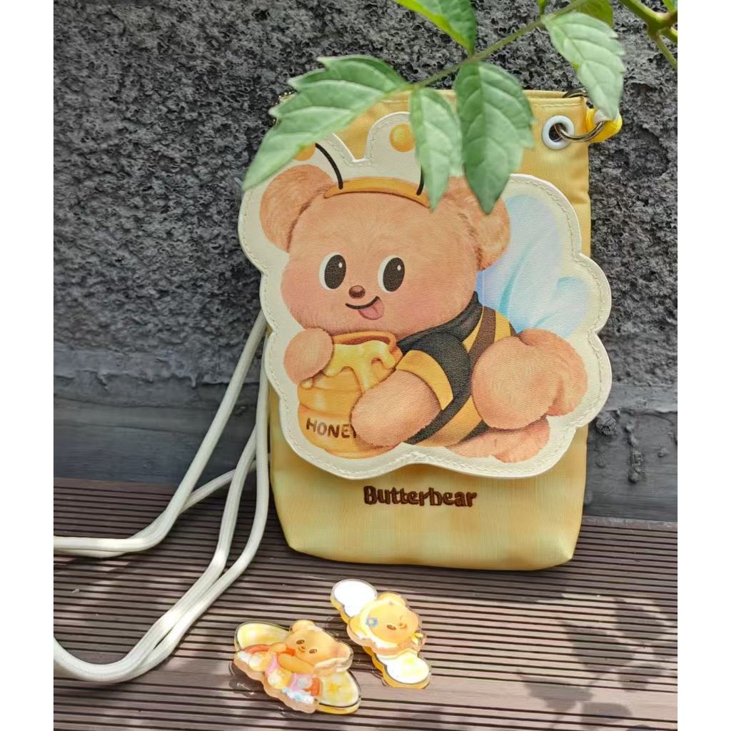 Tas Selempang Butter Bear Kolaborasi Tas HP Kamera dan Pouch Serbaguna Lucu