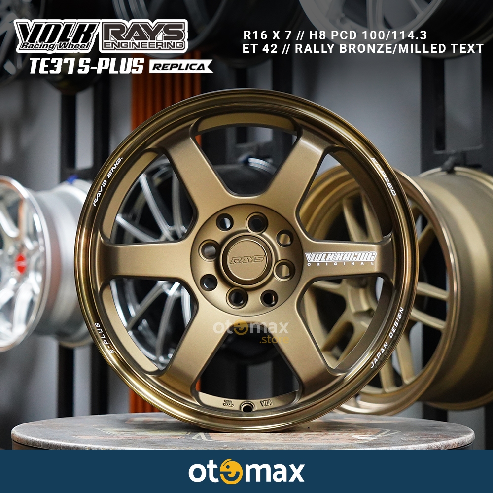 Velg Mobil Volk Rays TE37 Ring 16 Rally Bronze/Milled Text