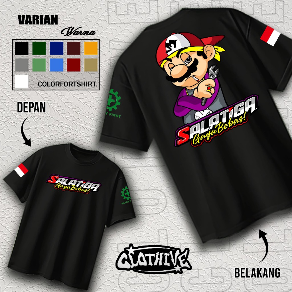 KAOS CLOTHIVE- KAOS SALATIGA GAYA BEBAS - KAOS SALATIGA GAYA BEBAS PRIA DAN WANITA - TERBARU DAN TER