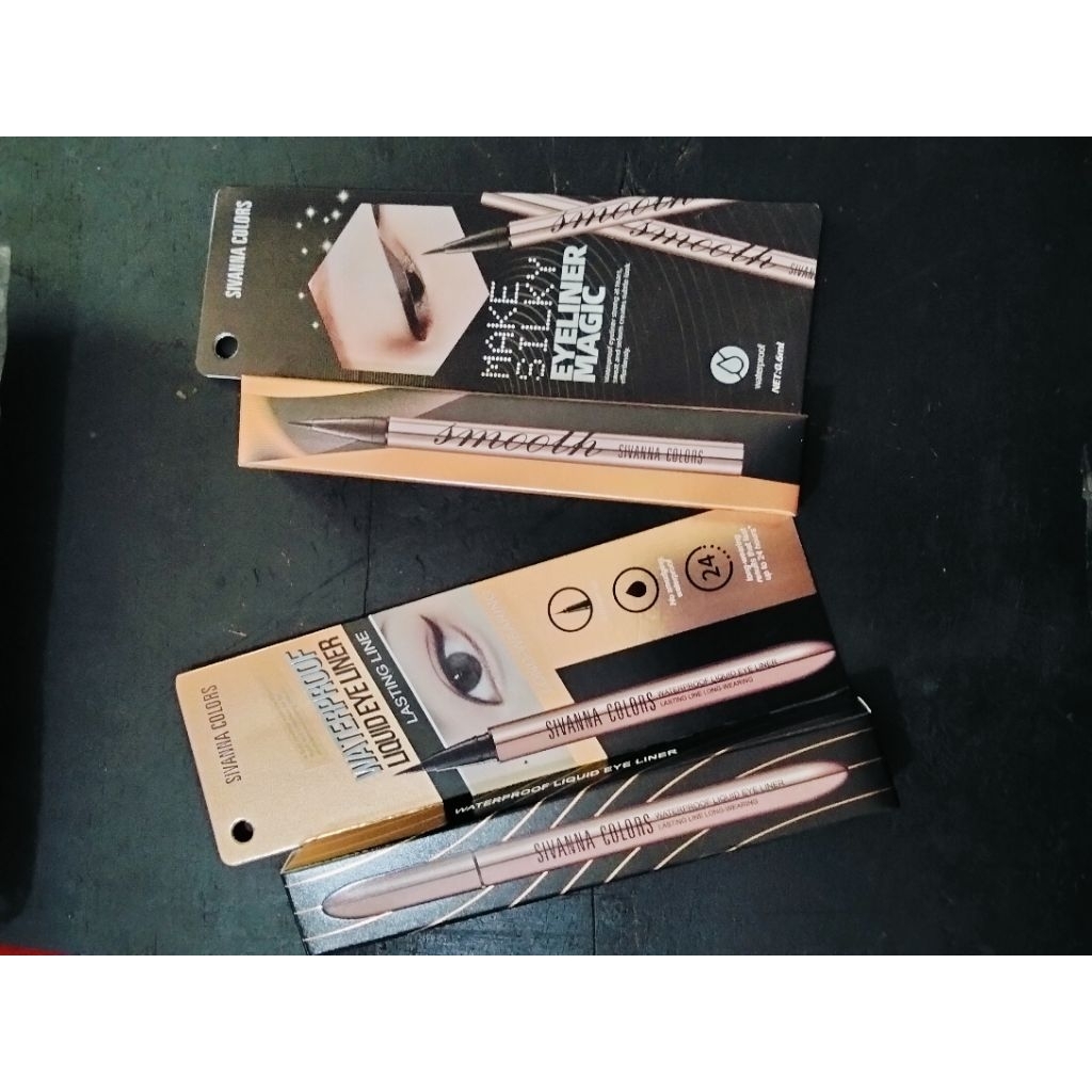 SIVANNA WATERPROOF MAKE SILKY MAGIC/SIVANNA WATERPROOF EYELINER