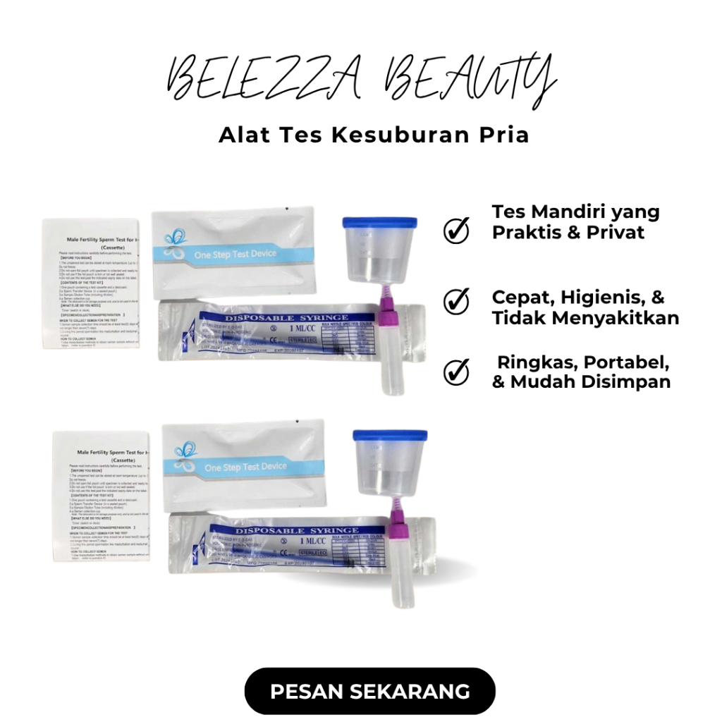 Belezza Male Fertility Test Kit: Tes Kesuburan Pria Akurat, Mudah & Cepat