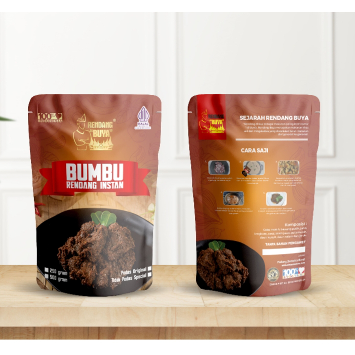 Rendang Buya - Bumbu Masak Instan Rendang  250 gram Halal (Daging/Ayam/Ikanjengkol)