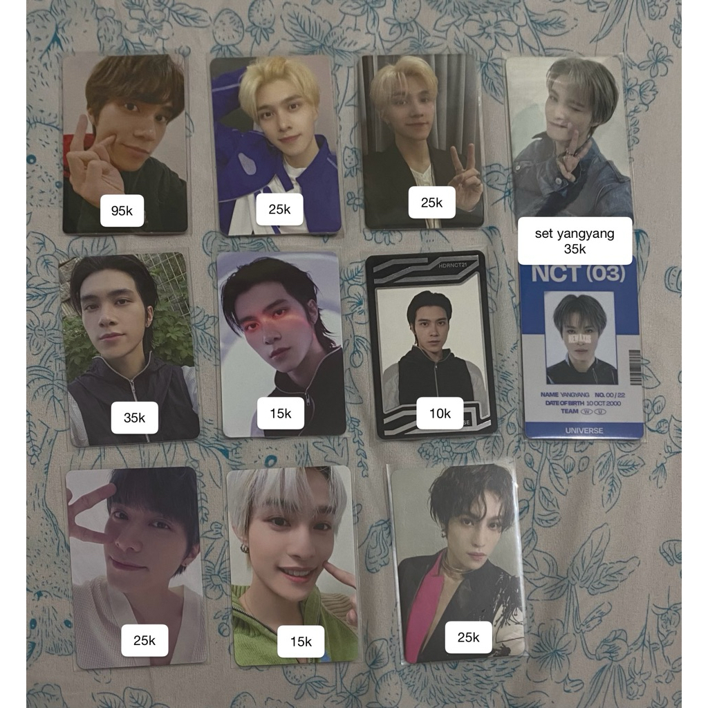 NCT / WAYV photocard (pc) Hendery Yangyang totm kickback phantom universe atw 2021