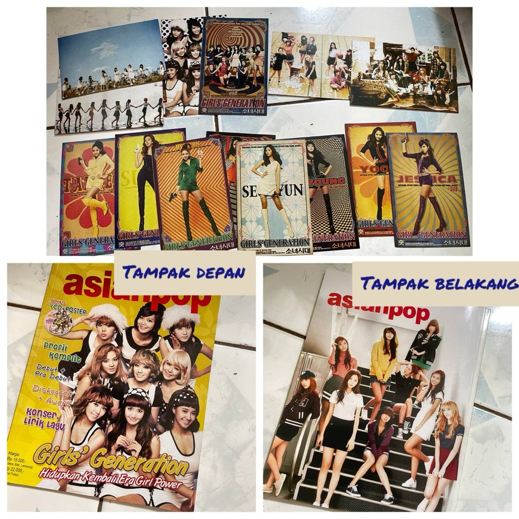 PC FOTO CARD MAJALAH SNSD GIRLS GENERATION