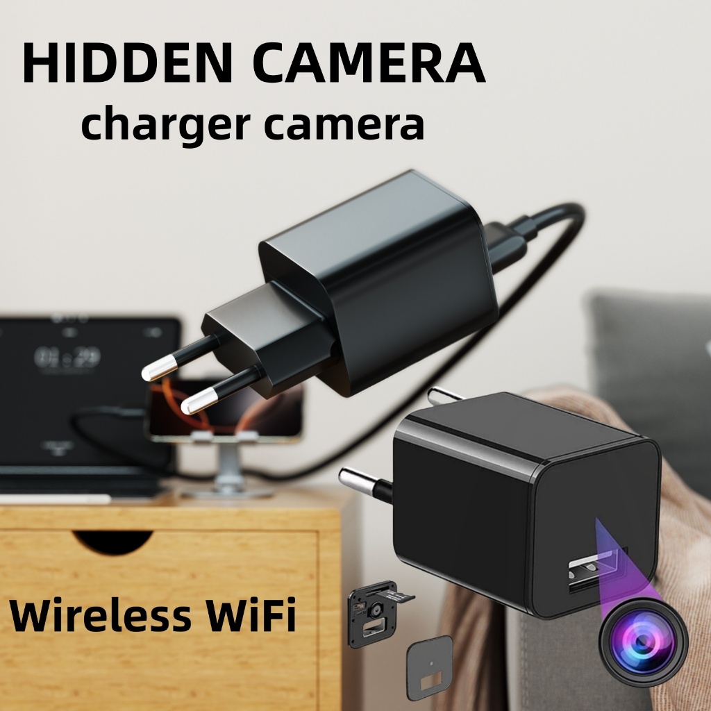 KAMERA CCTV WIFI SPY CAM HIDDEN MINI USB CHARGER FULL HD1080P Camera USB Charger Plug yang dapat dii