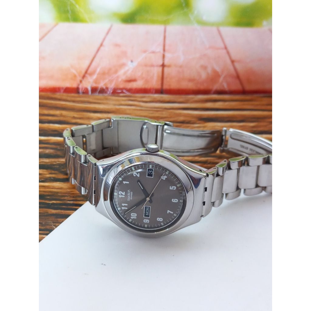 jj03350 jam tangan pria military swatch irony ag 1999
