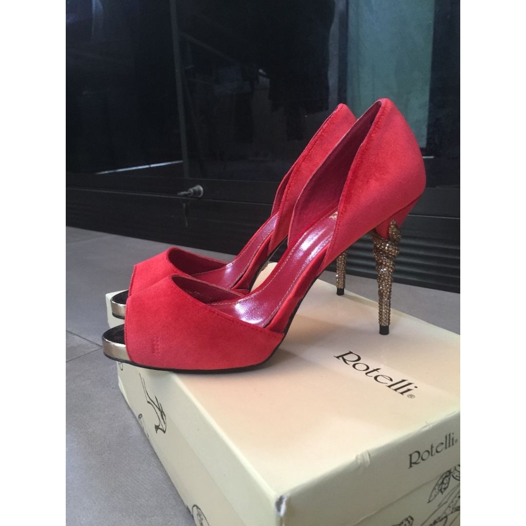 PRELOVED Heels Rotelli Ori uk 37 tinggi 10 cm