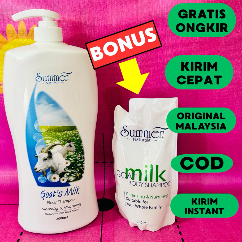 Sabun Summer Malaysia 2Kg + Bonus / Sabun Susu Kambing / Sabun Murah