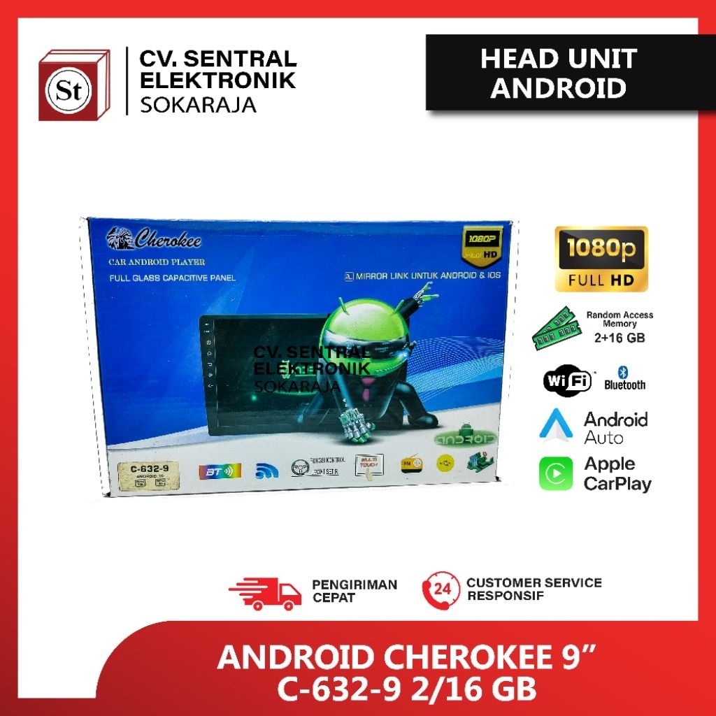 ANDROID CHEROKEE 9" C 632 9 2/16GB