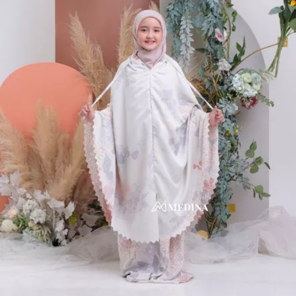 Mukena Anak Maxmara 2In1 Luxury Printing Terbaru Alana