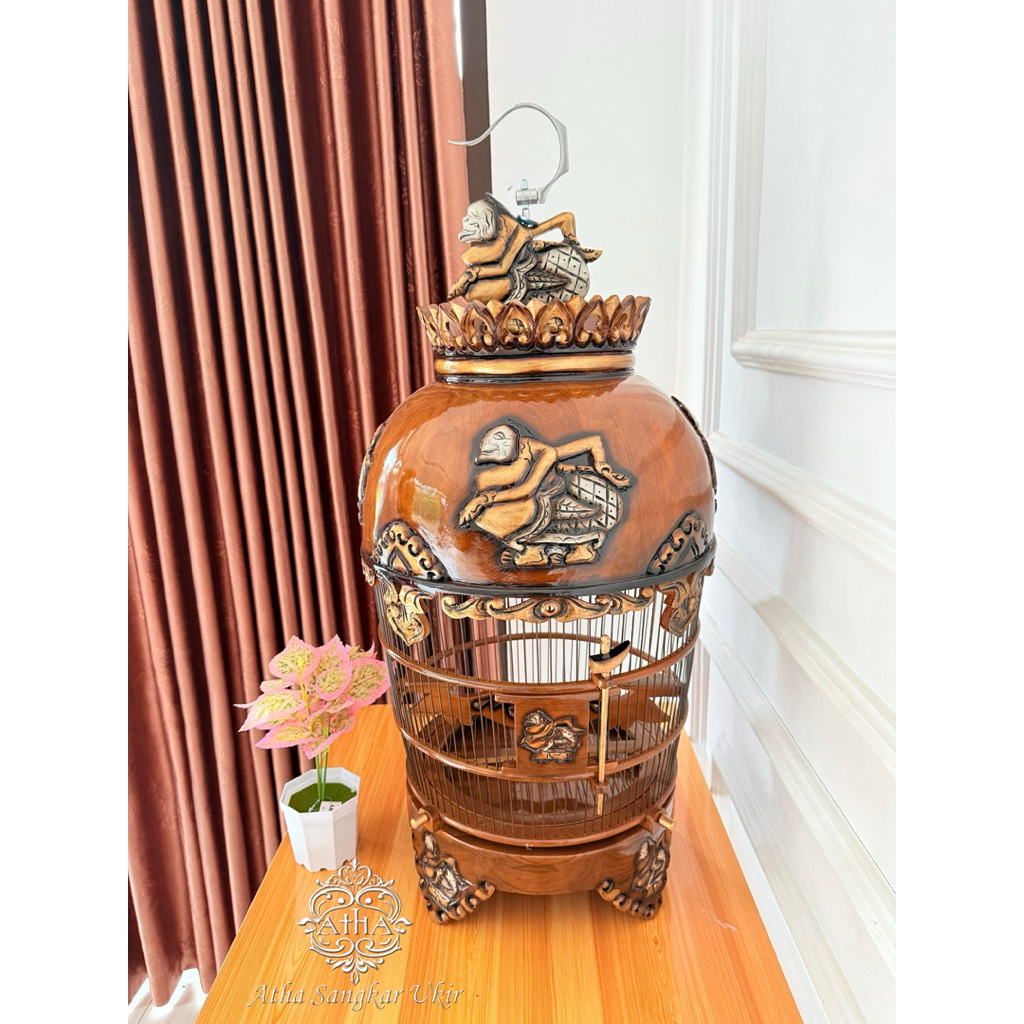 sangkar perkutut/kandang perkutut kuba motif semar