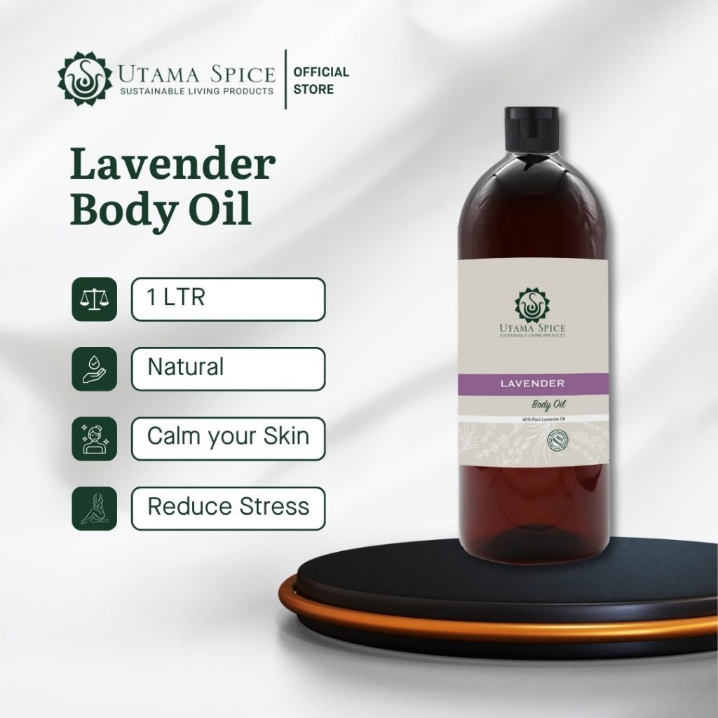 Utama Spice Lavender Body Oil 1 LITER