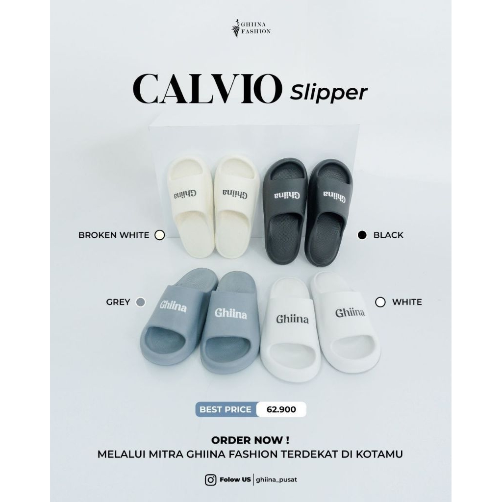 Sandal Ghiina Fashion original Zerra Slipper, Travia Slipper, Orvia Slipper, Breeza Slipper, Calvio 