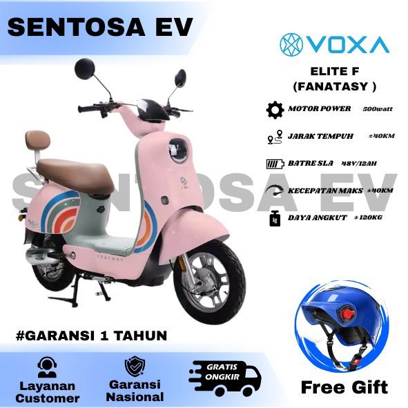 VOXA Sepeda Listrik Elite Fantasy Terbaru motor 600 watt Murah Dewasa