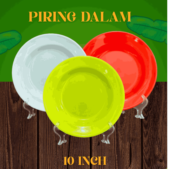 HOME | Piring Melamin 10 Inch Polos | Piring makan | piring tebal | piring melamin premium